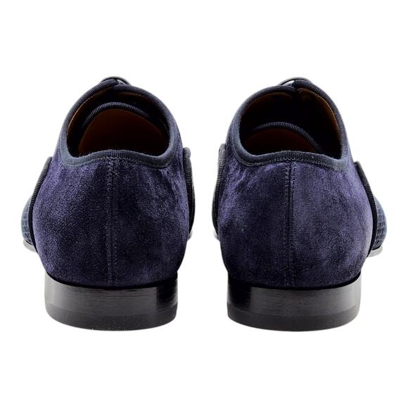 Christian Louboutin Greggo Oxford Leather Shoes Blue EU 41.5 US 8.5 - New $995 - Picture 5 of 8